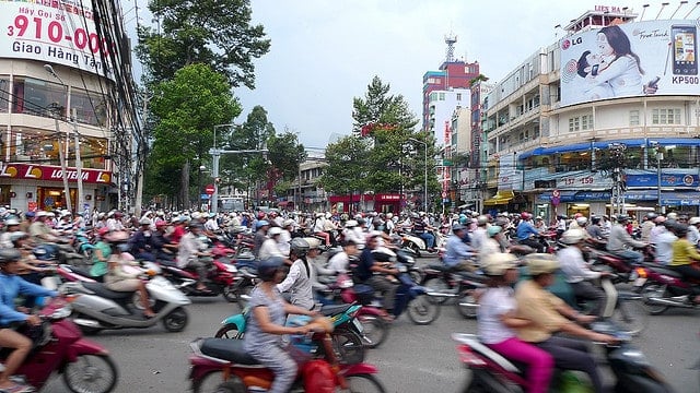 With hoards of motorcycles around the city, if someone was to snatch your necklace and speed away, you wouldn't even know who to chase down!