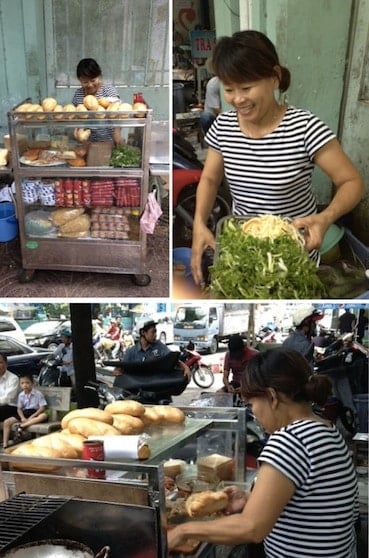 Tuyet Anh who sells banh mi in Ho Chi Minh city