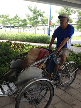 Mr. Kim - a cyclo driver in Ho Chi Minh city