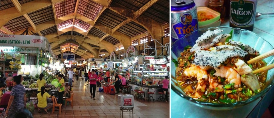 Eating inside Ben Thanh market is safe, exciting, and delicious!