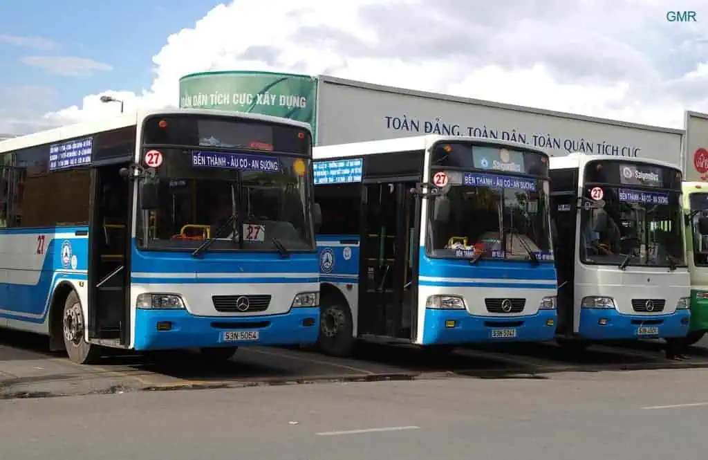 buses are one of the many ways to get around Ho Chi Minh City