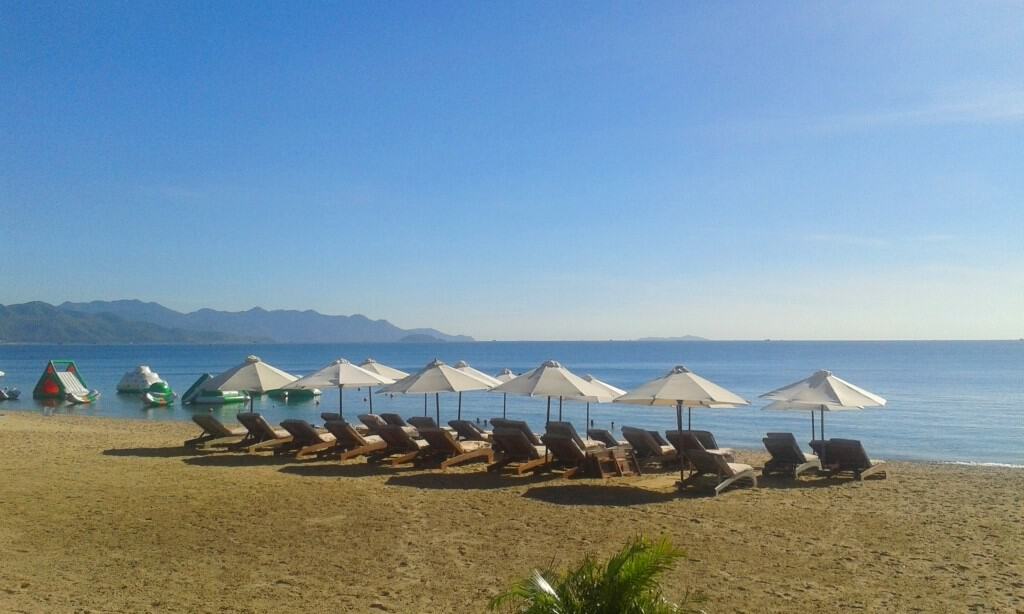 Nha Trang's beach is long and lovely, but beware of thieves