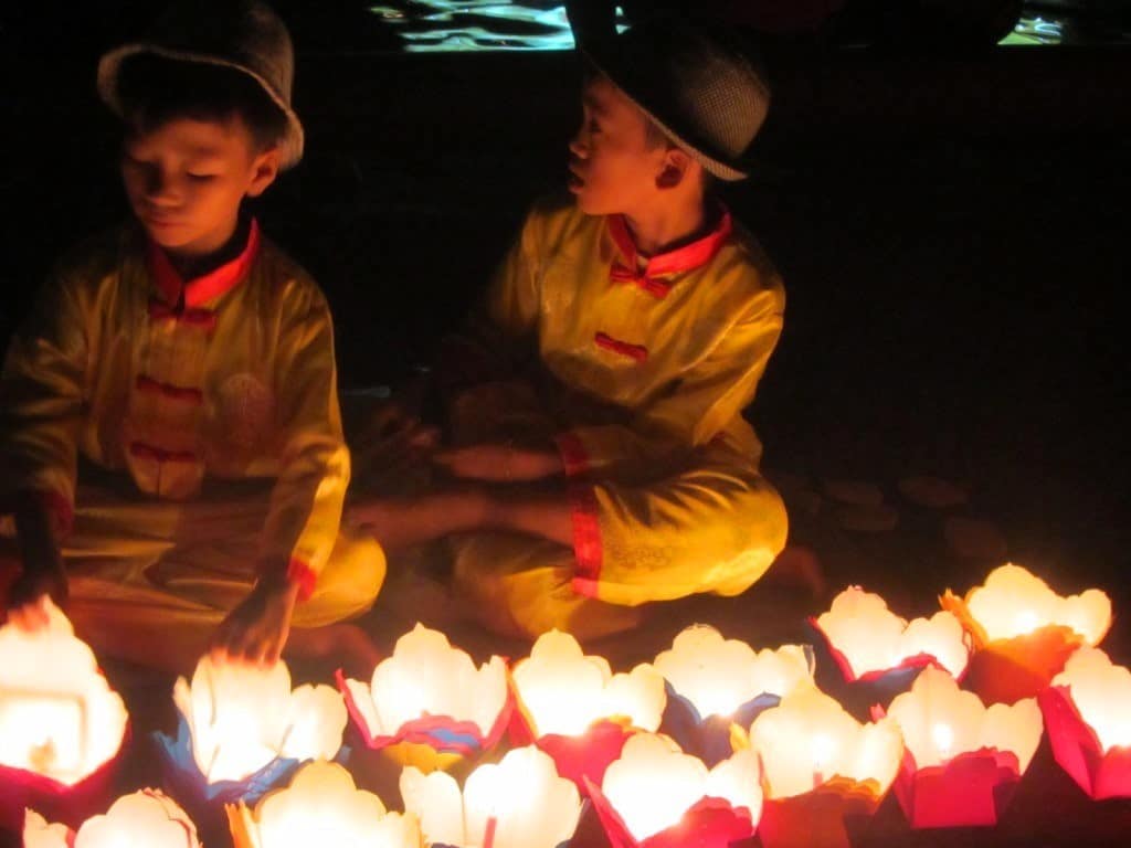 Floating lanterns for sale in Hoi An, one of the safest destinations in Vietnam