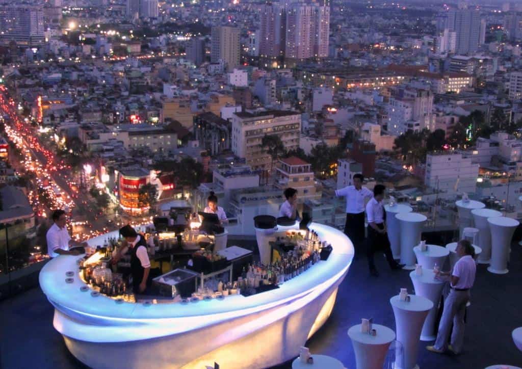 Highlife: enjoy a 'sky cocktail' in Saigon