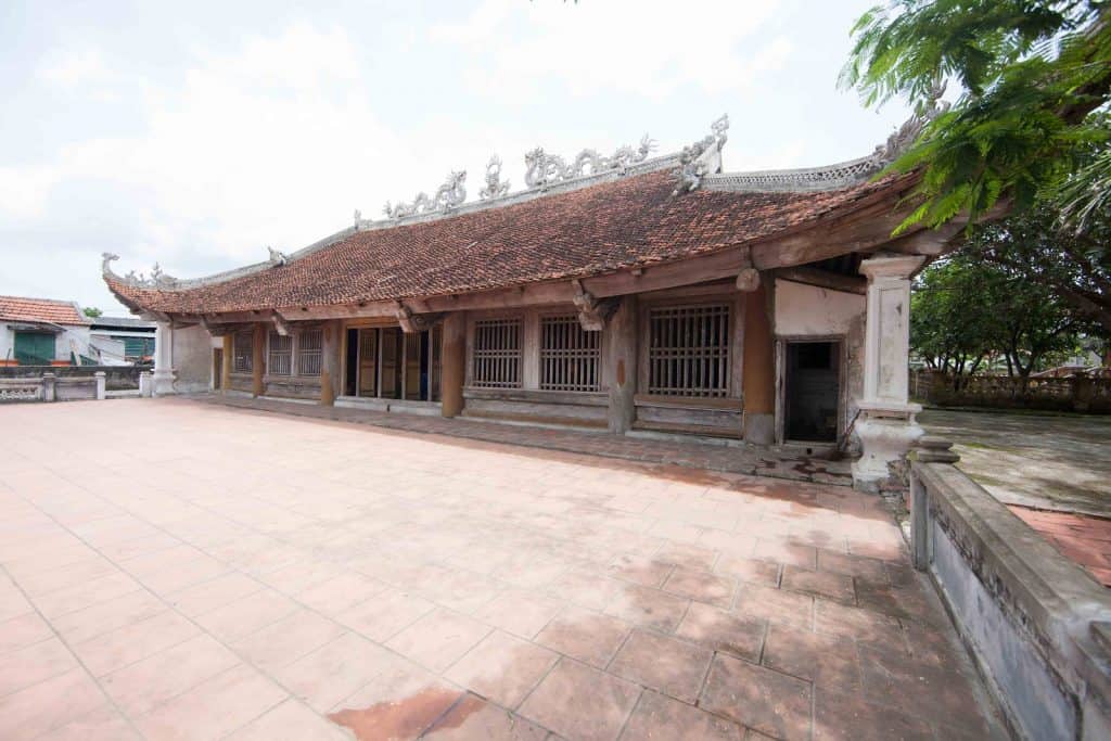 traditional Vietnamese pagoda in Quan Lan Island, Vietnam