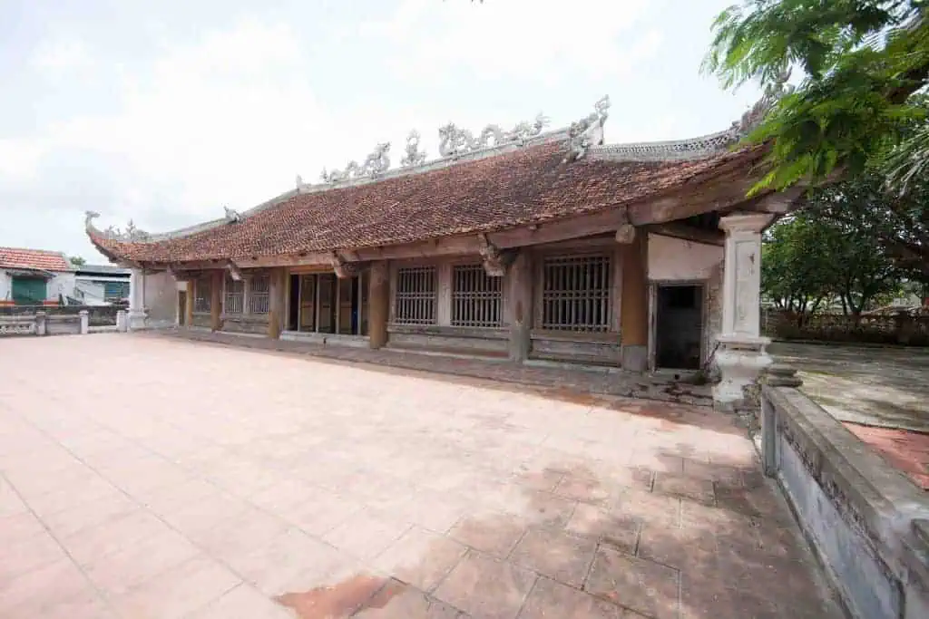 traditional Vietnamese pagoda in Quan Lan Island, Vietnam