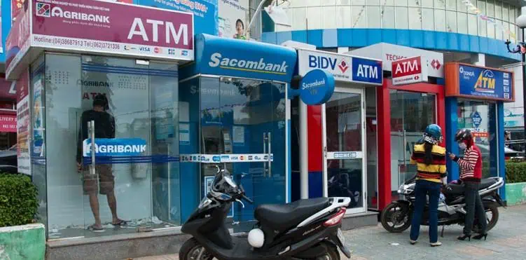 ATM location Agribank, Sacombank, BIDV Bank