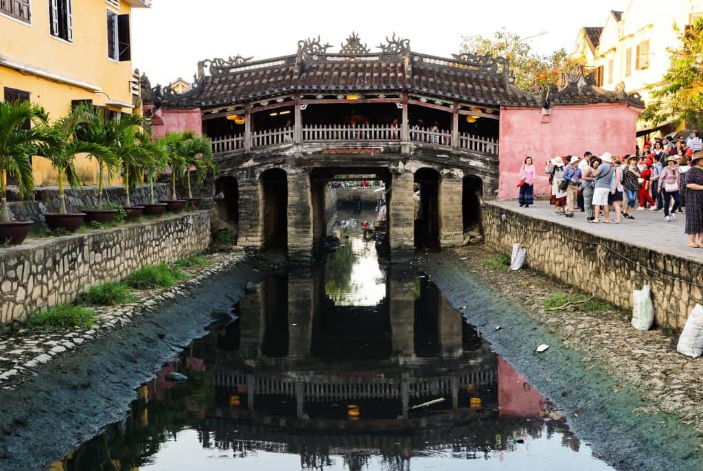 Japanese bridge is the most popular site to get great photos in Hoi An