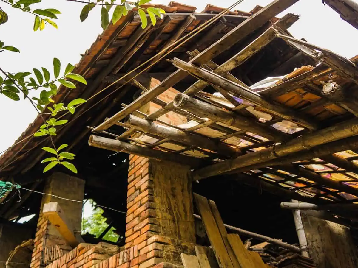 Rustic Bamboo Roof 