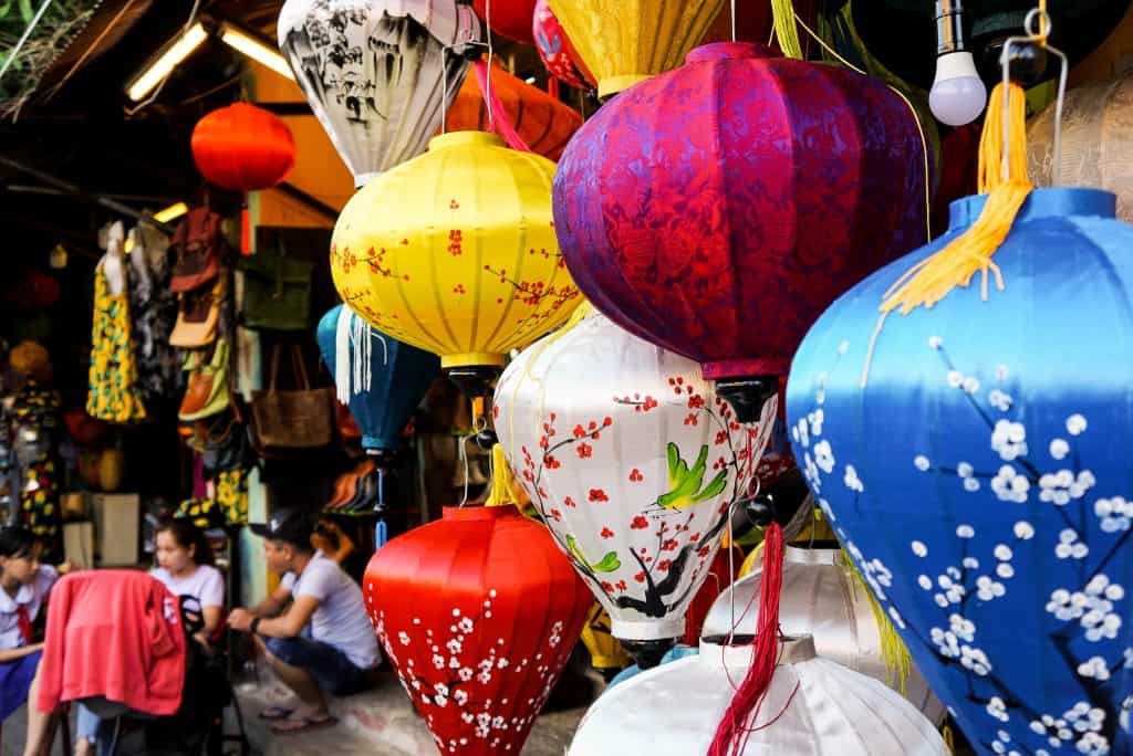 Hoi An colorful silk Lanterns