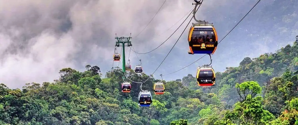 cable car in Vietnam at Ba Na Hills