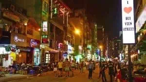 Backpacker street Saigon