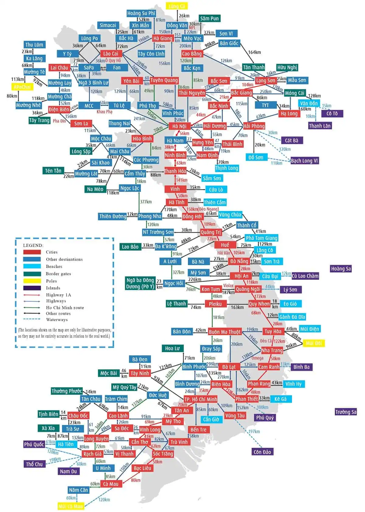 POI Map of Vietnam