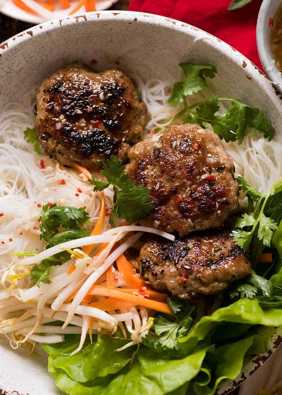 savory bun thit nuong bowl