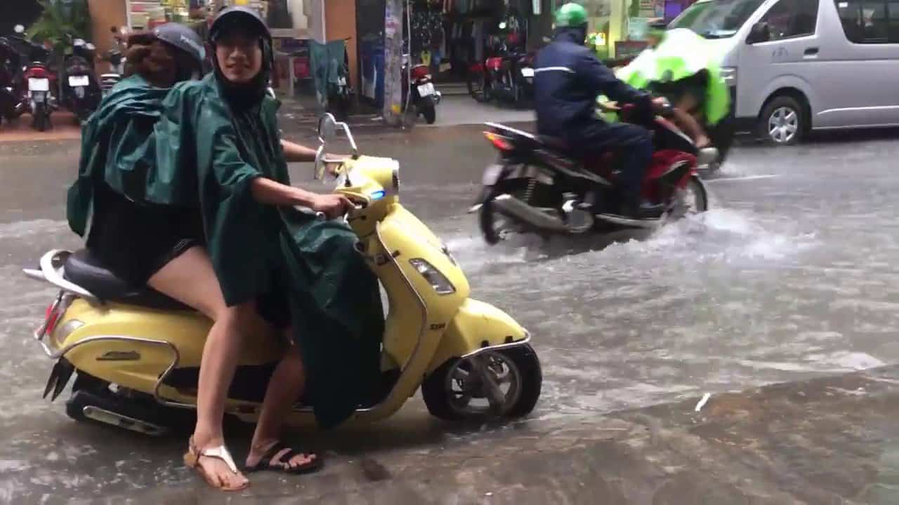 Saigon flooded street