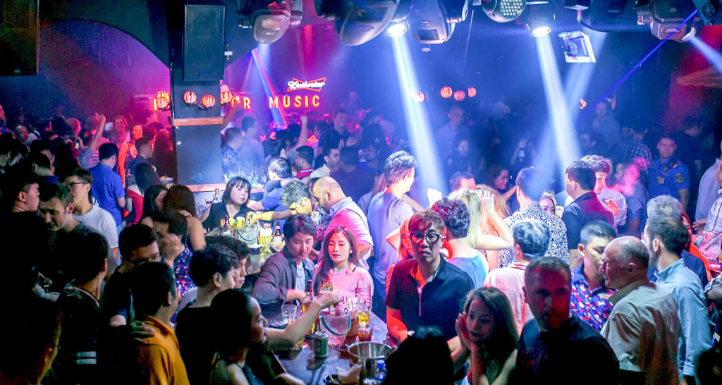 Crowded nightclub