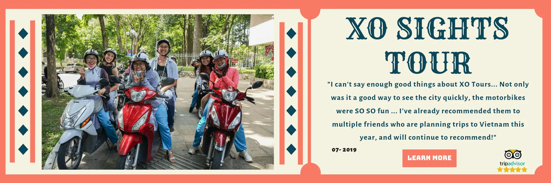 XO Girls pose with guests on scooters