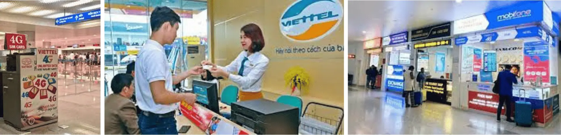 Buy SIM card at Vietnam airport